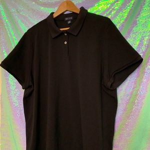 *CLEARANCE*BLUE" Navy Polo WMN Sz 3X w/ Side Vents